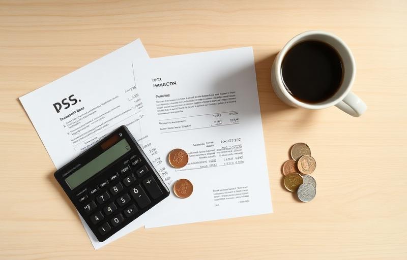 Refinansiere lån – kalkulator og dokumenter på et skandinavisk skrivebord