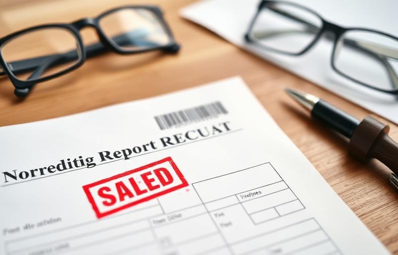 Refinansiering med betalingsanmerkning – kredittrapport på skrivebord